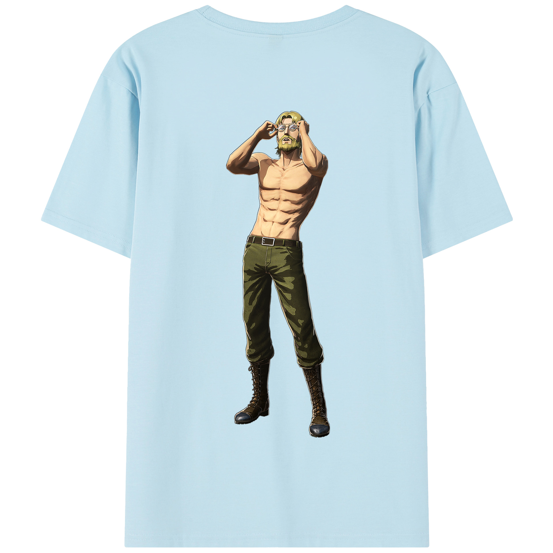 （画像用） 進撃の巨人 Attack on Titan 綿100％半袖Tシャツ（背面プリント）